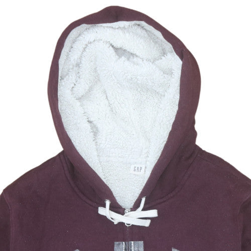 GAP Men’s Brown XL Full Zip Fleece Lined Hoodie