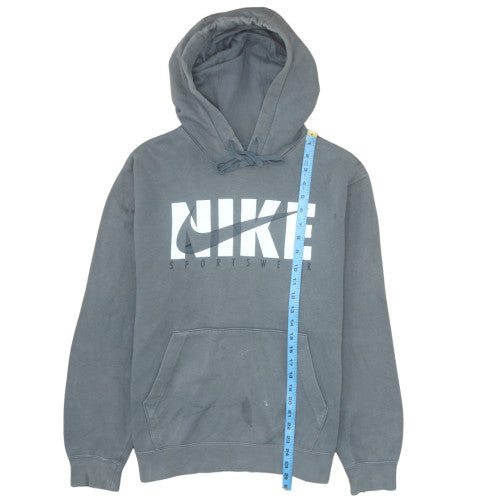 Nike Men's Grey Pullover Hoodie M Sportswear Fleece Sweatshirt