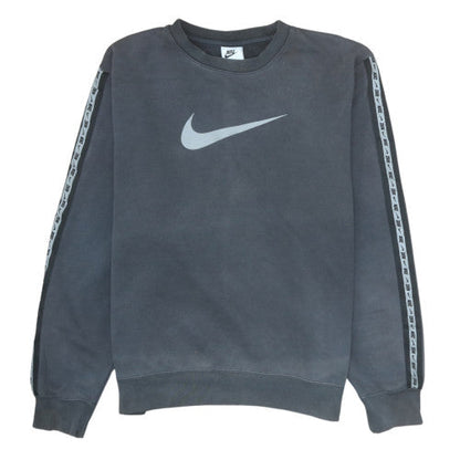Nike Men's Grey Crew Neck Logo Sweatshirt M Regular Fit