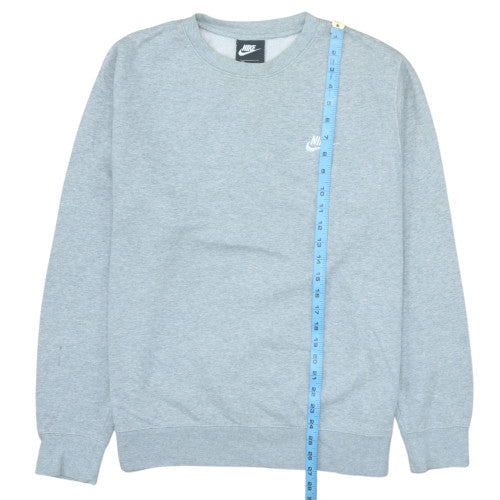 Nike Mens Grey Crew Neck Pullover Sweatshirt L Regular Fit