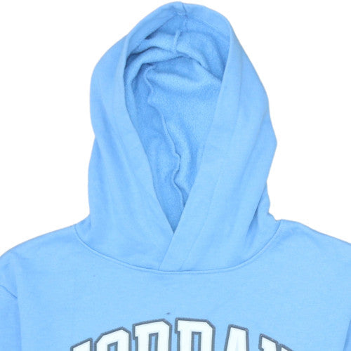 Jordan Boys Blue Pullover Hoodie Size 12-13 Years Graphic Print