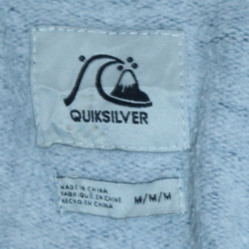 Quiksilver Men's Blue Full Zip Hoodie Size M Regular Fit