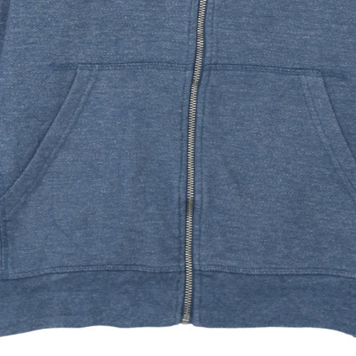 Quiksilver Men's Blue Full Zip Hoodie Size M Regular Fit