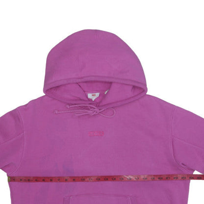 Levi's Womens Pink Pullover Hoodie Medium Cotton Casual