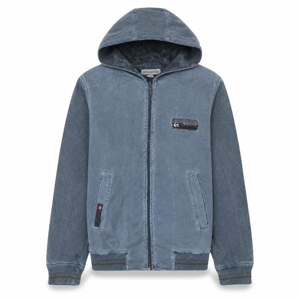 Quiksilver Boys Blue Full Zip Hoodie Age 12 Cotton Blend Casual