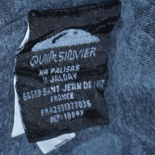 Quiksilver Boys Blue Full Zip Hoodie Age 12 Cotton Blend Casual