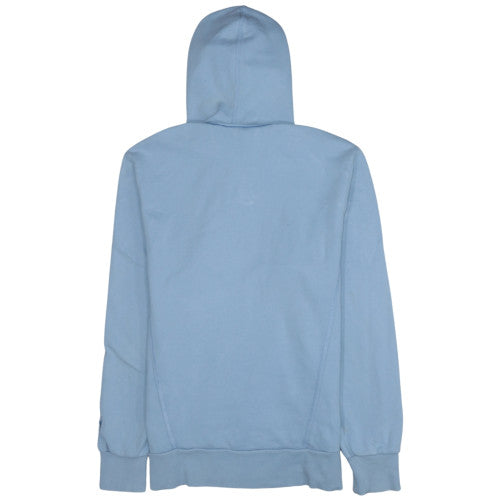 Puma Men's Blue Pullover Hoodie L Logo Fleece Sportswear