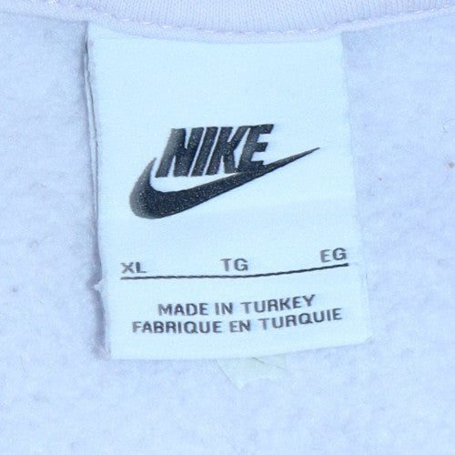 Nike Women’s White XL Pullover Hoodie Cotton Blend Casual