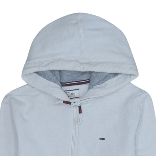 Tommy Hilfiger Men's White Full Zip Hoodie Size S