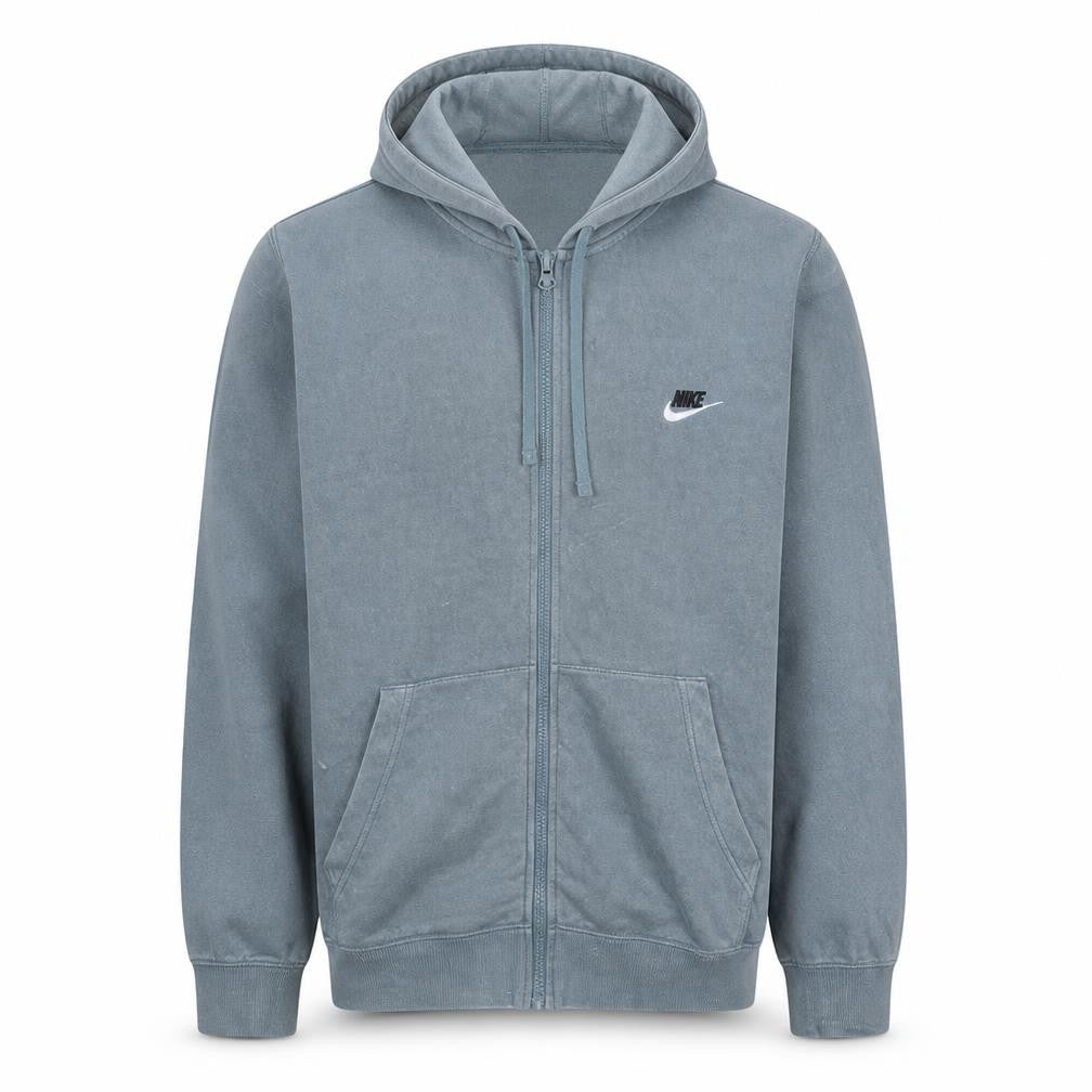 Nike Mens Grey Full Zip Hooded Fleece Hoodie XL