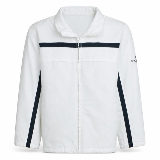 Clockhouse Men's White Basic Jacket L Lightweight Zip Up