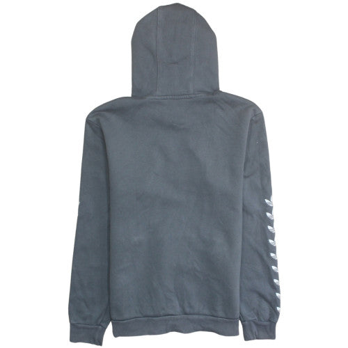 Adidas Boys Grey Pullover Hoodie 15-16 Years XL Logo Graphic Hooded Sweatshirt