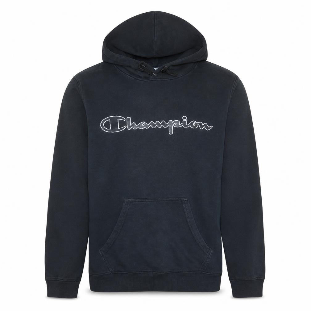 Champion Men's Black Small Pullover Hoodie with Logo