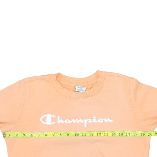 Champion Women's Peach Crew Neck Pullover Sweatshirt Size M