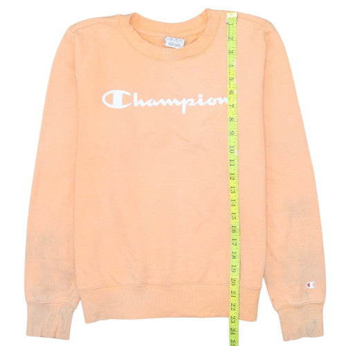 Champion Women's Peach Crew Neck Pullover Sweatshirt Size M