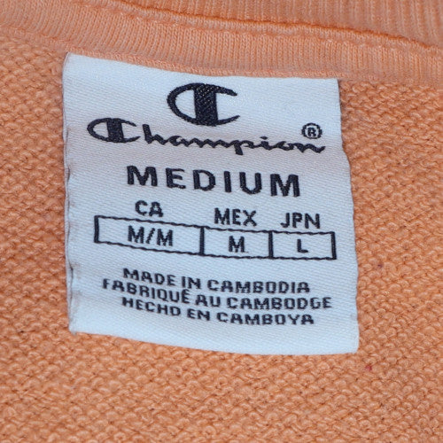 Champion Women's Peach Crew Neck Pullover Sweatshirt Size M
