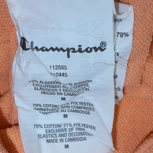 Champion Women's Peach Crew Neck Pullover Sweatshirt Size M