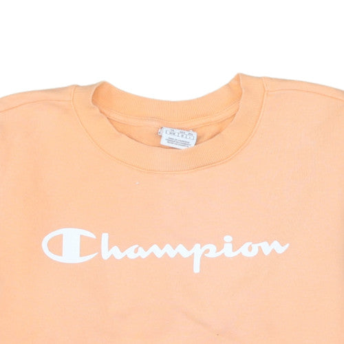 Champion Women's Peach Crew Neck Pullover Sweatshirt Size M