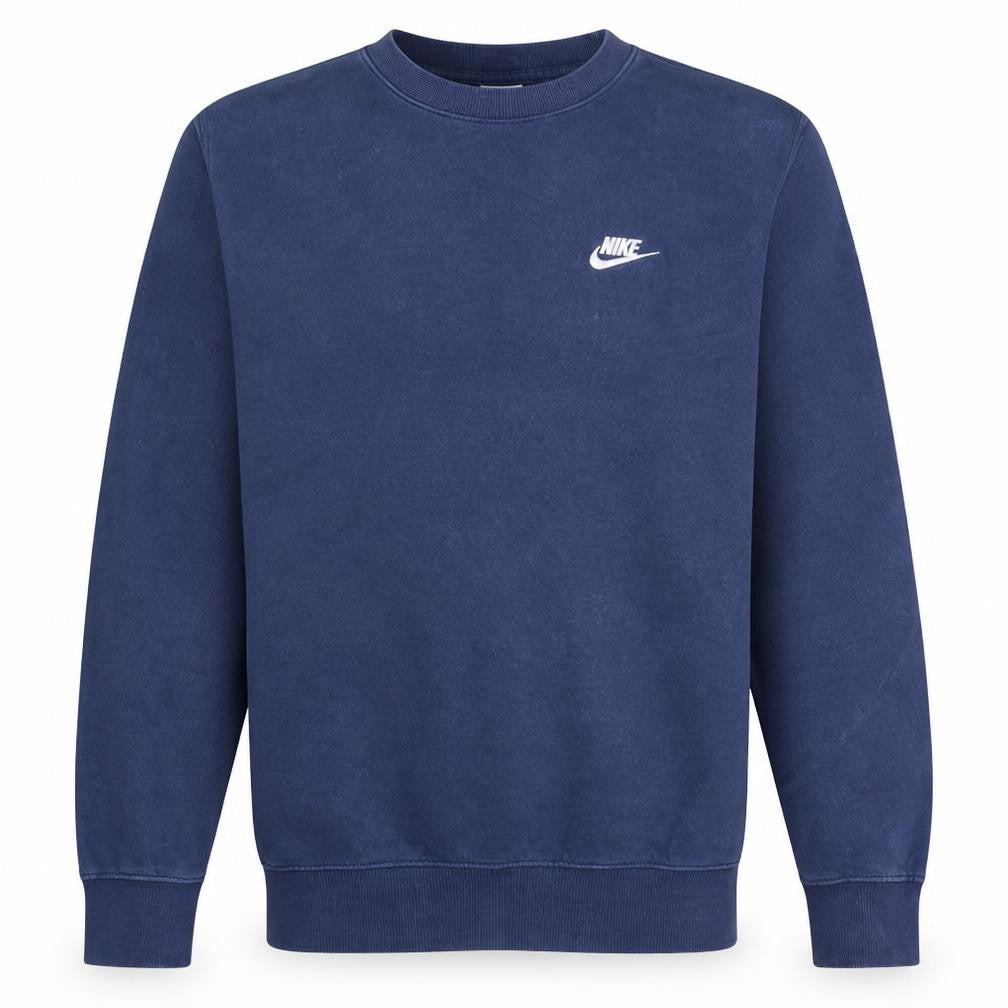 Nike Men's Blue Pullover Sweatshirt Size S Regular Fit Crew Neck