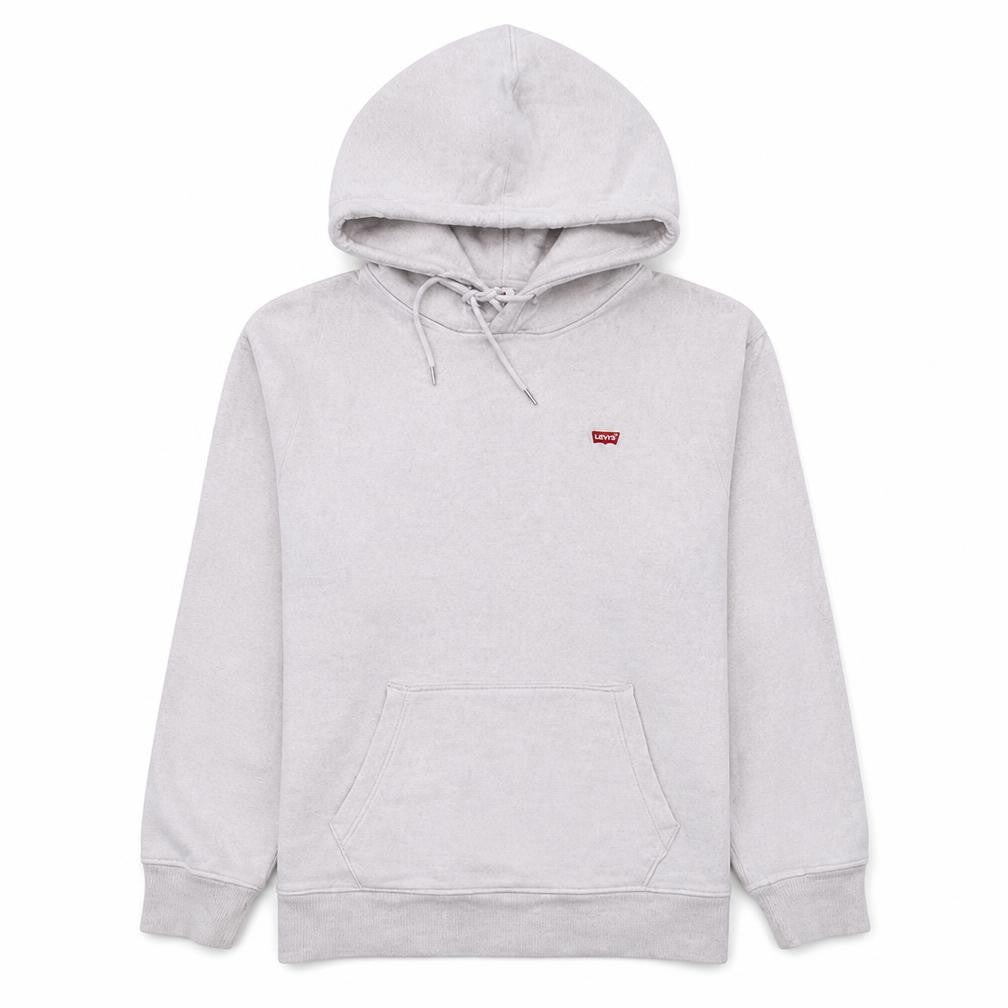 Levi's Women's White XS Pullover Hoodie with Logo Detail