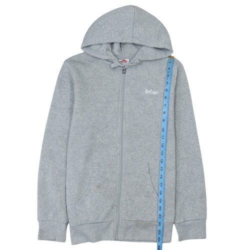 Lee Cooper Womens Grey Full Zip Hoodie Size 14 Cotton Blend Casual