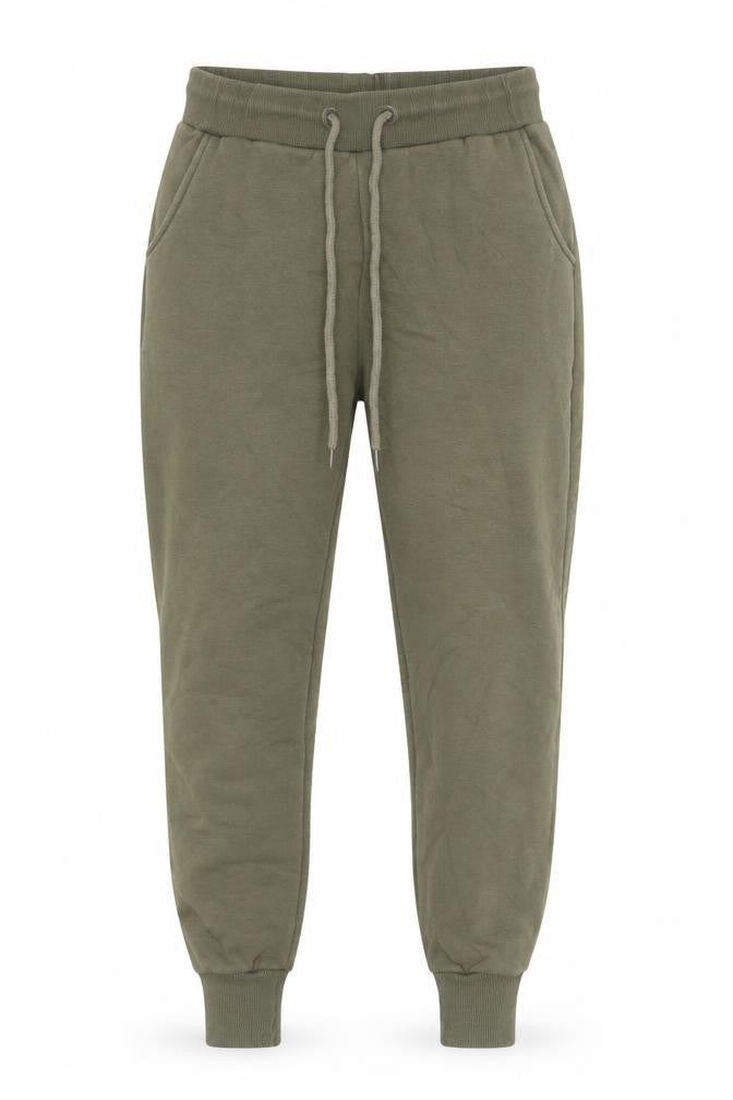 Glamify Men’s Green Jogger Sweatpants S Regular Fit Cotton Blend