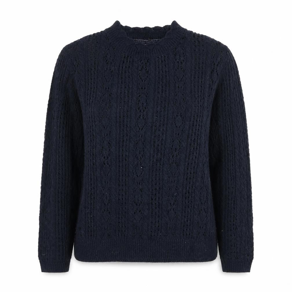 Fat Face Women’s Blue Cable-Knit Pullover Jumper UK 10