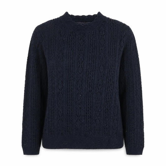 FatFace Women’s Blue Cable-Knit Pullover Jumper UK 10