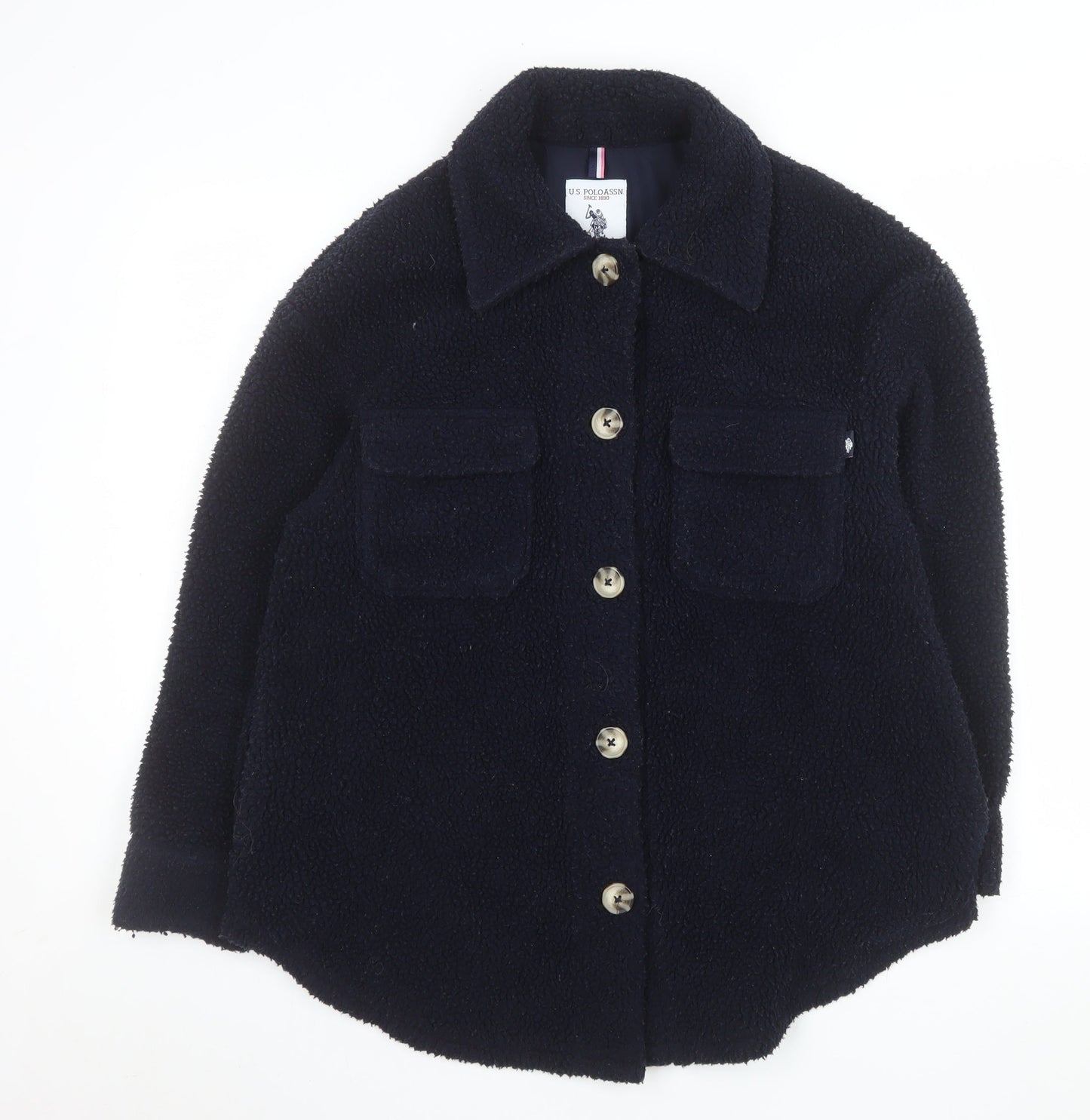 U.S. Polo Assn. Women's Navy Blue Fleece Jacket XS