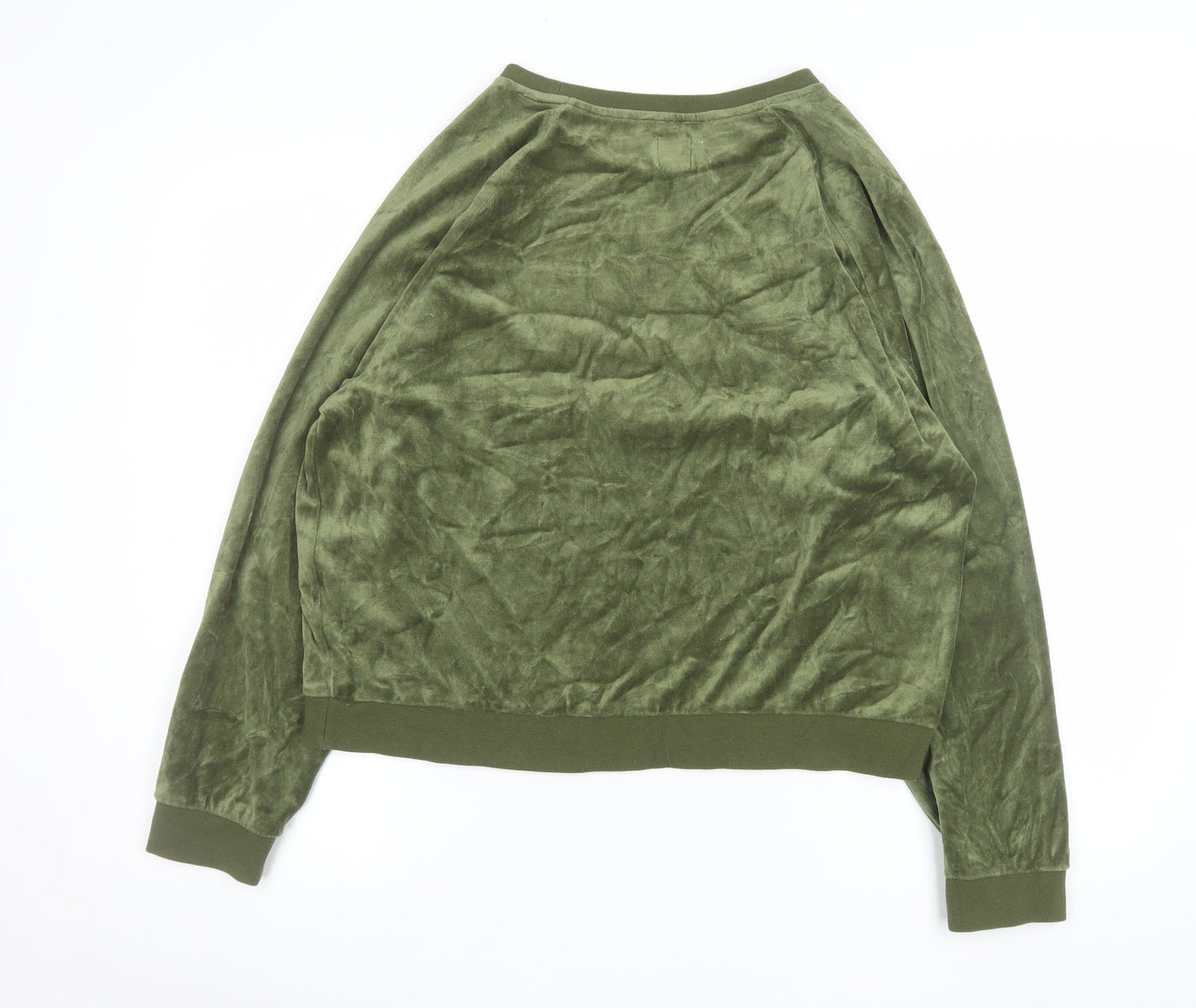 GAP Women’s Green Velour Pullover Sweatshirt L