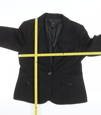 Ann Taylor Women's Black Size 8 Classic Single-Breasted Blazer
