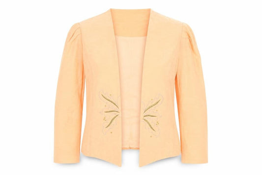 Desiree New York Womens Peach Size 16 Tailored Open Front Blazer