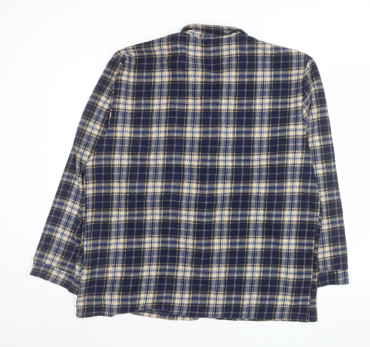 Pegasus Men's Blue Check Flannel Button Jacket L Regular Fit