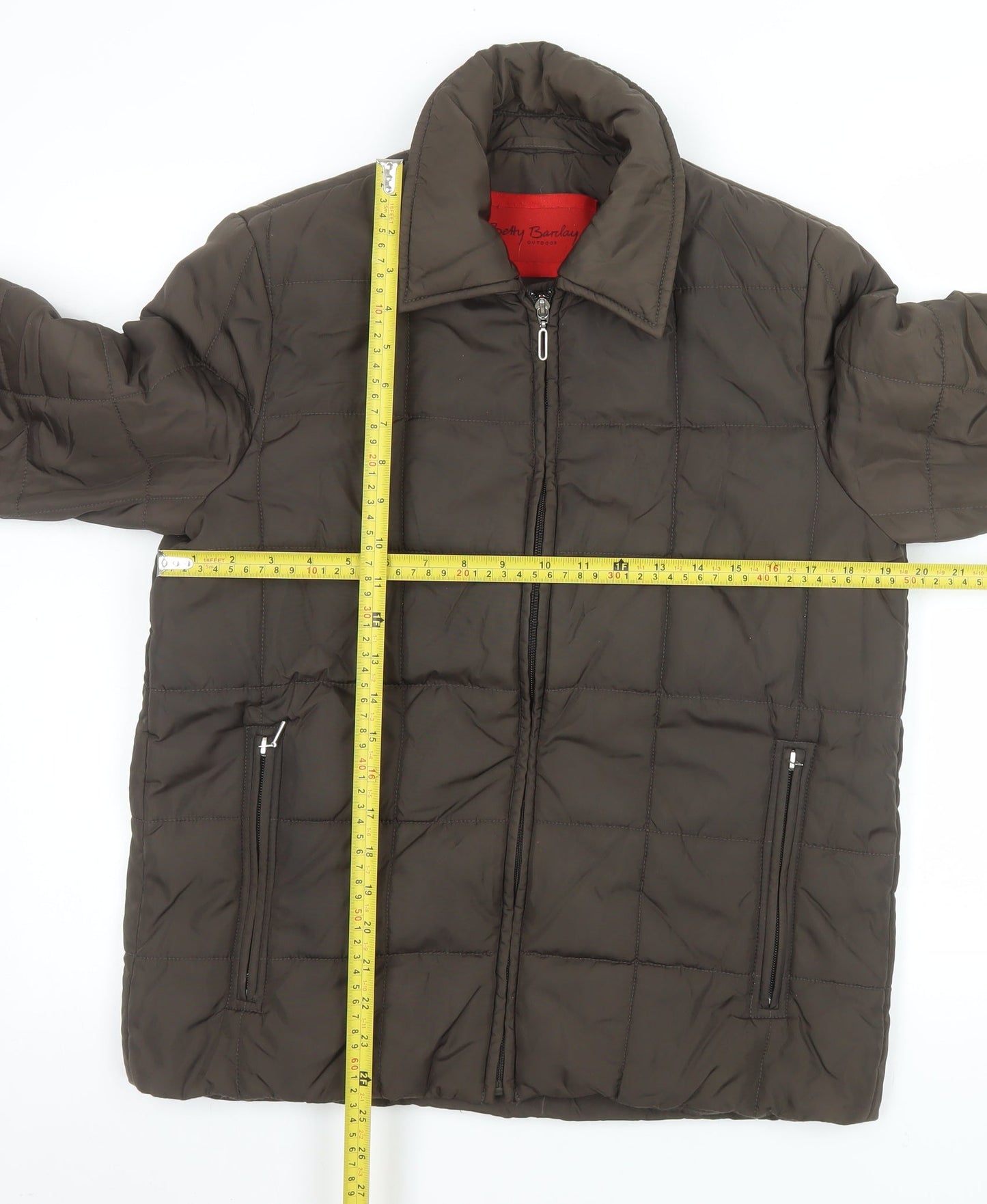 Betty Barclay Women Brown Size 10 Quilted Puffer Jacket