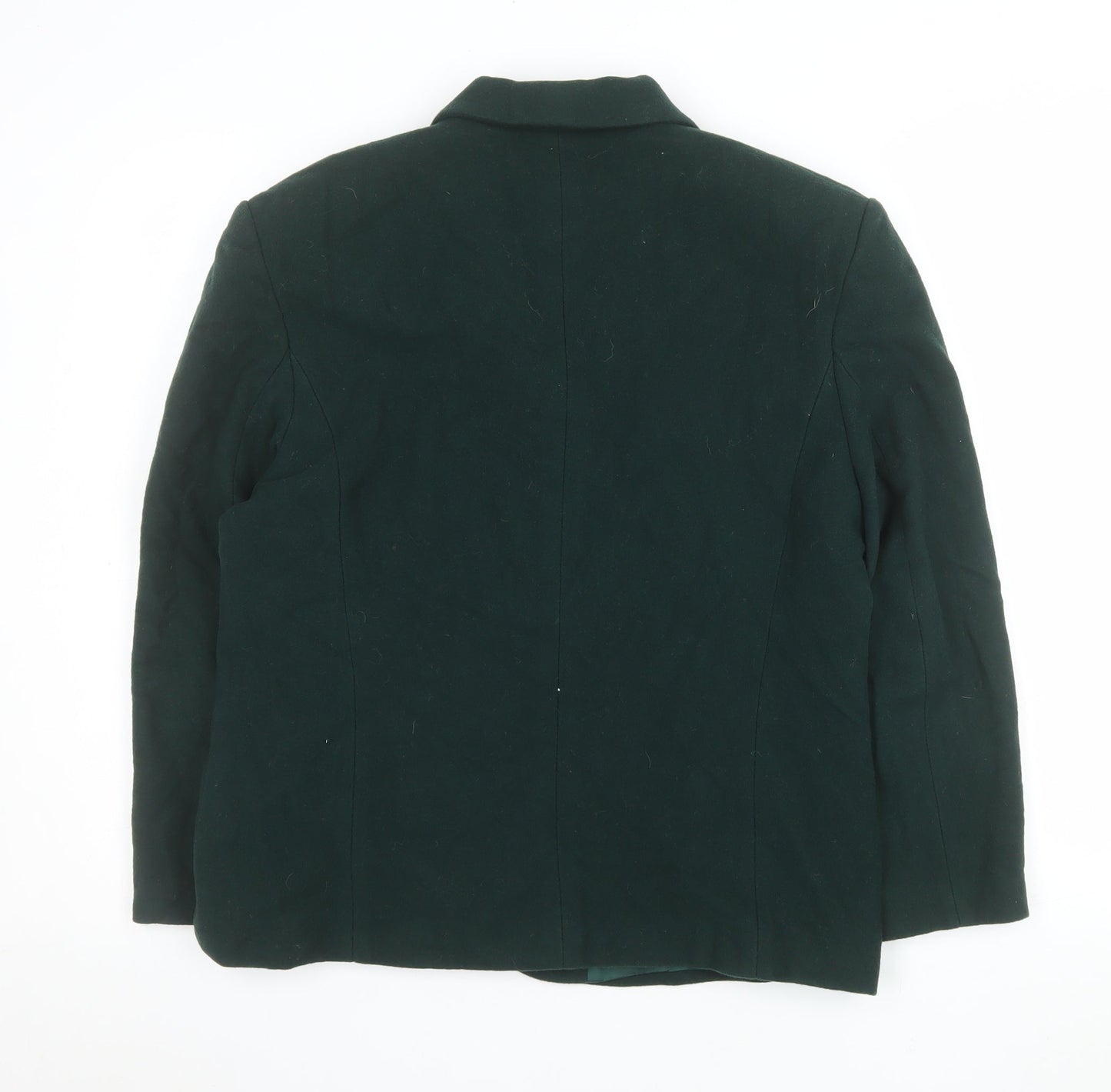Separa Fink Women's Green Wool Single-Breasted Suit Jacket UK 14