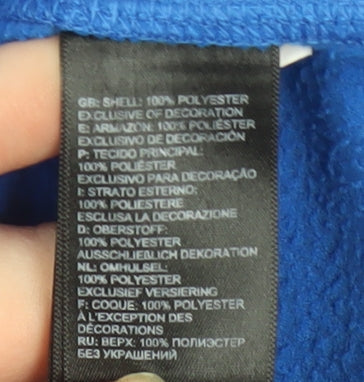 The North Face Men's Blue Fleece 1/4 Zip Pullover Sweatshirt M