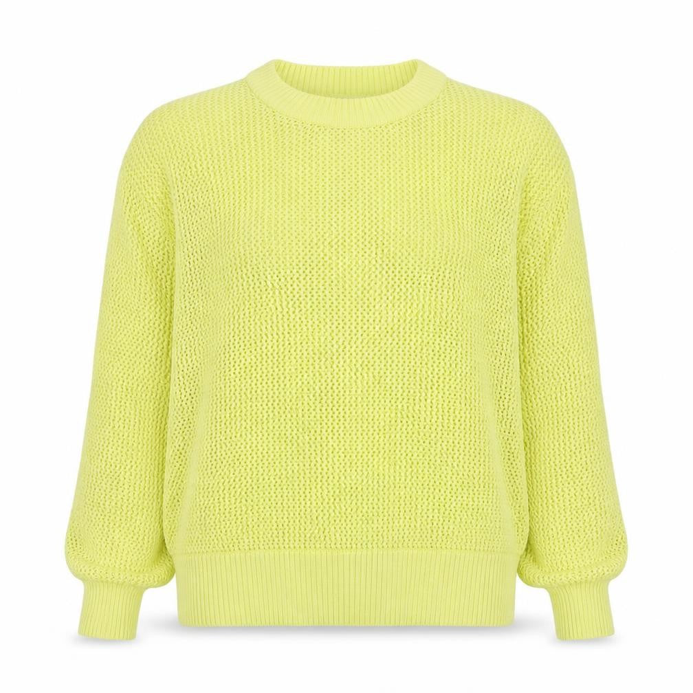 Zara Women Yellow Open-Knit Relaxed Fit Pullover Jumper Size S