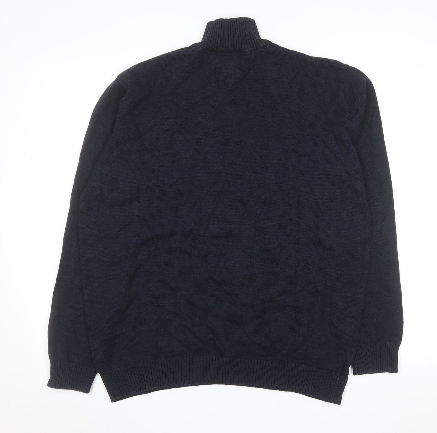 Wolsey Men's Blue Half Zip Cotton Pullover Sweatshirt Size L