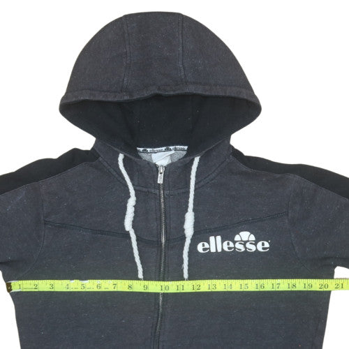 Ellesse Men's Black Full Zip Hoodie Size S Regular Fit Fleece
