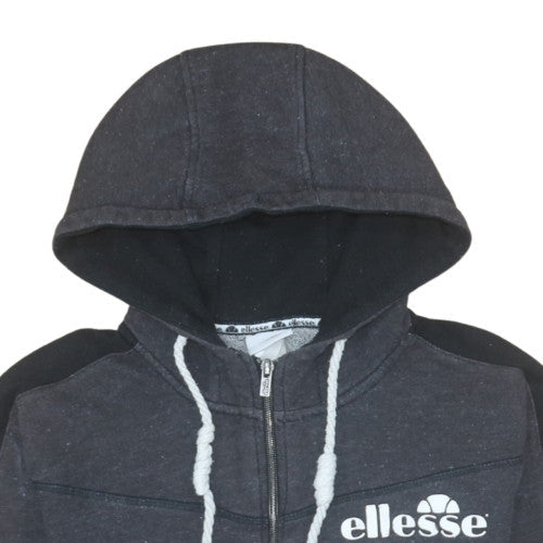 Ellesse Men's Black Full Zip Hoodie Size S Regular Fit Fleece