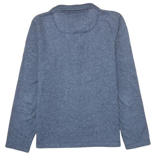 Weird Fish Men's Blue 1/4 Zip Fleece Sweatshirt Size M