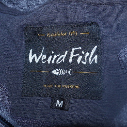 Weird Fish Men's Blue 1/4 Zip Fleece Sweatshirt Size M
