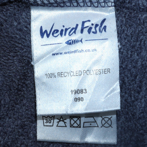 Weird Fish Men's Blue 1/4 Zip Fleece Sweatshirt Size M
