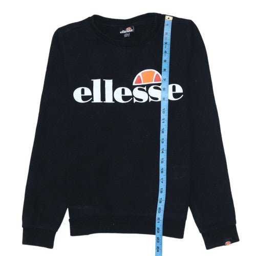 Ellesse Boys Black Crew Neck Pullover Sweatshirt 12-13 Years