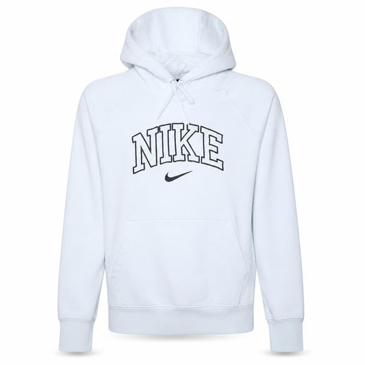 Nike Women White Pullover Hoodie Small Standard Fit Cotton Logo Sportswear
