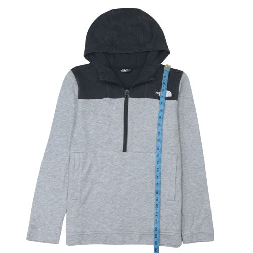 The North Face Boys Grey XL Pullover Fleece Hoodie with 1/4 Zip