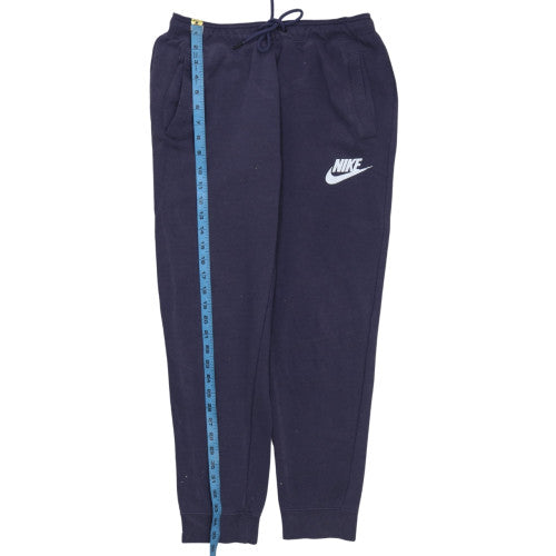 Nike Womens Blue Jogger Sweatpants M Regular Fit Fleece Trousers