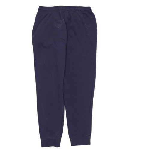 Nike Womens Blue Jogger Sweatpants M Regular Fit Fleece Trousers