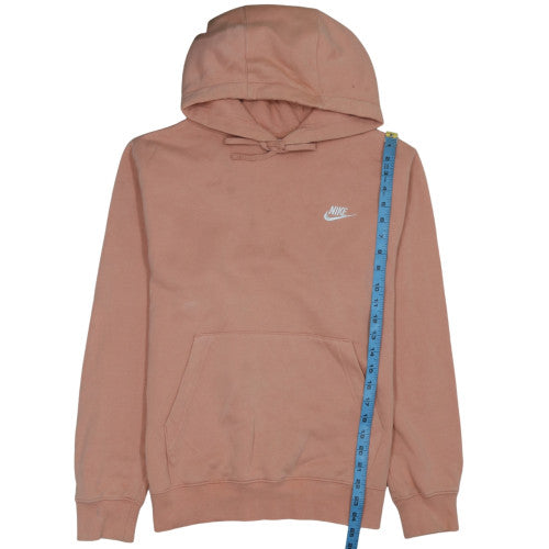 Nike Men's Brown Pullover Hoodie Small Logo Fleece Sweatshirt