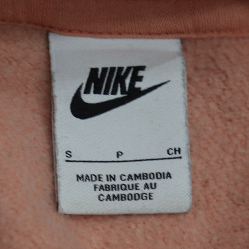 Nike Men's Brown Pullover Hoodie Small Logo Fleece Sweatshirt